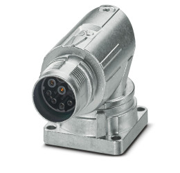 Złącze wielostykowe przemysłowe 9-pinowe M17 Montaż przedni Gniazdo Phoenix Contact