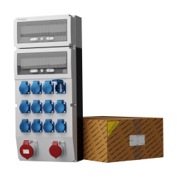 Rozdzielnica budowlana eXT 32A 16A 12x230V Schuko Mennekes Doktorvolt DV-2308-D