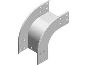 Łuk zewnętrzny 90st LZZC100H100 grubość blachy 2,0mm 311510 BAKS