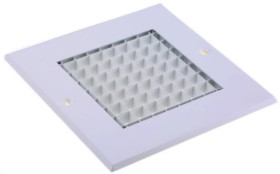 Kratka, Biały, Aluminium, 125 x 125mm 32mm