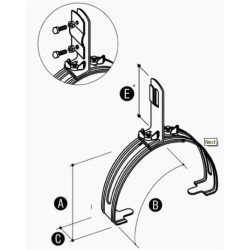 ELKO-BIS Uchwyt gąsiorowy uniwer. G5 59.1/S