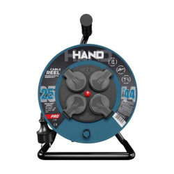 Przedłużacz bębnowy HAND PRO LINE 25m H05RR-F 3x1,5 4x2p+Z IP44 16A czarny