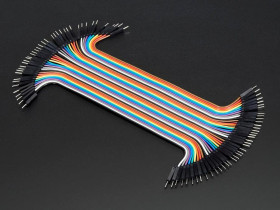 Adafruit Premium Male/Male Jumper Wires - 40 x 6" (150mm)