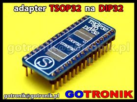 Adapter TSOP32 na DIP32 - wersja do lutowania