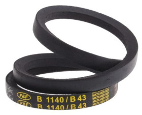 Pas napędowy, profil B, materiał: PET, guma, 17mm x 11mm x 1.09m, RS PRO