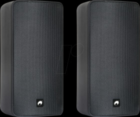 11036954 2-way loudspeaker pair with bracket, 80 W, 16 ohms, black