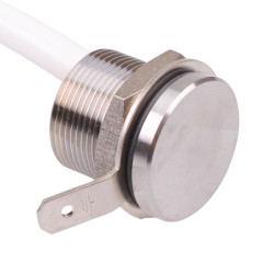 PBAR9AFB000MX APEM Momentary NO 19mm Piezo Switch Prewired IP66 ATEX