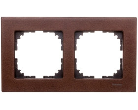 Merten M-Elegance Ramka podwójna drewno orzech włoski MTN4052-3473