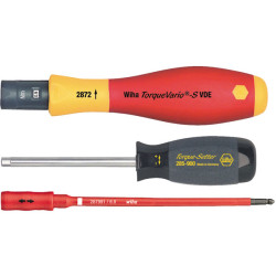 Wiha 26627 TorqueVario&#xAE;-S VDE Torque Screwdriver 2.0-8.0Nm 3-pc.