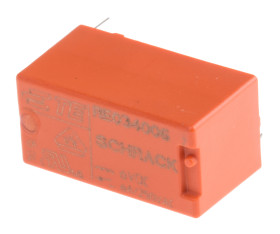 Przekaźnik mocy 6V dc SPST TE Connectivity 200mW, montaż PCB 180Ω Otwór przezierny