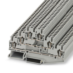 Wielorzędowa złączka szynowa Phoenix Contact 12 → 28AWG ST 2.5-3L-DIO/M-O 20A 500 V