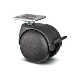 Koło samonastawne średnica kabla 50mm Tente 10kg wysokość całkowita 63mm