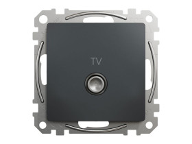 SEDNA DESIGN & ELEMENTS Gniazdo antenowe TV przelotowe (10dB) czarny antracyt SDD114478 SCHNEIDER ELECTRIC