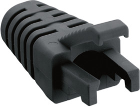 Cable grommet, cable Ø 6 mm, L 25 mm, PVC, black, 2532 01 SCHWARZ