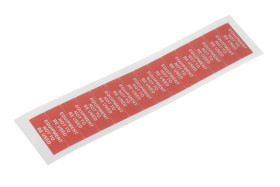 Etykieta samoprzylepna z nadrukiem tekst Equipment Not To Be Used 140 szt. RS PRO Klej