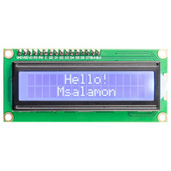 Wyświetlacz LCD 2x16 znaków niebieski HD44780