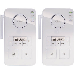 m-e FS 2.1 Door Phone Radio 446MHz 2000m White Versatile &amp; Mobile Use