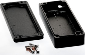 Aluminum die cast enclosure, (L x W x H) 150 x 64 x 36 mm, black (RAL 9005), IP68, 1590Z063BK