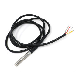 Waterproof DS18B20-Compatible Temperature Sensor with Resistor