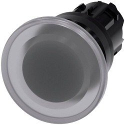 Siemens 3SU10011BD700AA0 3SU1001-1BD70-0AA0 Przycisk grzybkowy pierścień przedni z tworzywa sztucznego przycisk czarny,