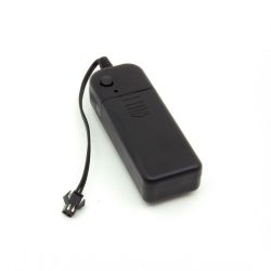 Zasilacz na baterie do EL-Wire (złącze JST) z klipsem