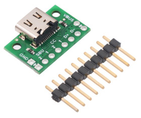 Pololu USB 2.0 Type-C Connector Breakout Board (usb07b)