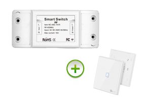 Przekaźnik 230V sterowany pilotem radiowym 433MHz + pilot SONOFF T2EU1C-RF