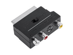 Przejście SCART(EURO) - 3xRCA+SVHS in/out