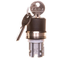 Napęd przełącznika 3 położeniowy IO-II 22mm 2x klucz RONIS SB30 stabilny/niestabilny metal IP69k Sirius ACT 3SU1050-4BP61-0AA0