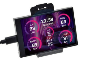 MONITOR POMOCNICZY AIDA64 (CPU, GPU, RAM, HDD) DO KOMPUTERÓW PC (MOD-LCD-TEMP)