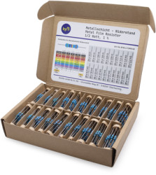 400pcs Metal Film resistor assortment setE96, 1/2W (0.5W), 1 Proz