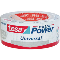 tesa&#xAE; 56388 Extra Power Universal Fabric Tape - Silver - 50mm x 25m