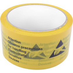 Quadrios 1903EC128 ESD tape Yellow Black 50m x 48mm