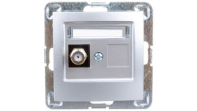 Impresja Gniazdo Antenowe Pojedyncze Typu F Srebrne Gpa-1Yf/M/18