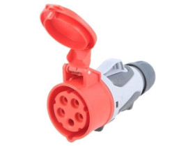 2153-6TT Złącze zasilające 3-fazowe AC, gniazdo żeńskie, 16A/400VAC