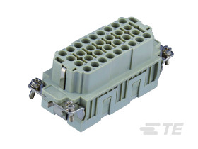 Wkładka złącza dużej mocy 32-pinowe TE Connectivity 16A 32P Żeński Połączenie zagniatane Montaż na panelu