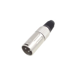 Wtyk XLR M z odgiętką, Q-line, 3pin