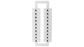 Oznacznik Do Złączek (Euro) 2,5-70Mm2 /W/ Biały 43192 /1 Blister=20 Szt/