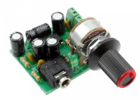 VAVT1782B Prosty wzmacniacz słuchawkowy z układem TDA2822 (Zestaw do montażu)