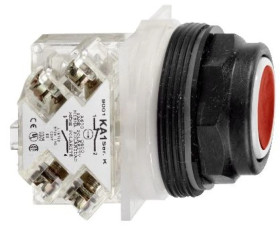 Przycisk czerw. O 30, kryty z sam. powr., 1OC 9001SKR1RH13