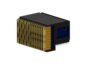 Listwa stykowa PCB 112-pinowe MULTIGIG RT raster: 1.9 mm Kąt prosty 7-rzędowe TE Connectivity Płyta W osłonie