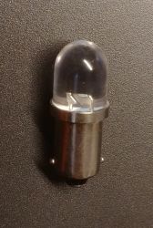 Żarówka LEDOWA 12V BA9S niebieska wypukła