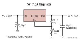LT1084 - 7.5A, 5A, 3A Low Dropout Positive Adjustable Regulators
