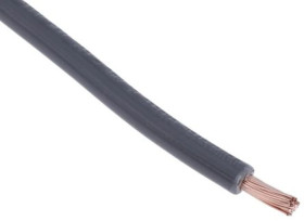 Kabel trzynormowy, dł. 100m 2,5 mm², 30 A, 1 kV DC, 600 V AC, Maks. +105C Szary Zgodność z trzema normami, RS PRO
