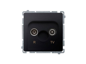 SIMON BASIC Gniazdo antenowe RTV końcowe separowane (moduł) 1x wejście: 5–862 MHz grafit matowy BMZAR1/1.01/28 KONTAKT SIMON