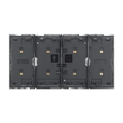 LIVING NOW MY HOME ramka stykowa 3+1mod. czarny KG8103P1