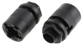 Adapter, Nylon 66 16mm gwint PG-9 RS PRO