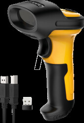 P6_YELLOW Barcode scanner, 1D, USB/wireless, P6