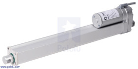 Pololu Glideforce MD122012 Medium-Duty Linear Actuator: 100kgf, 12" Stroke (11.8" Usable), 0.58"/s, 12V