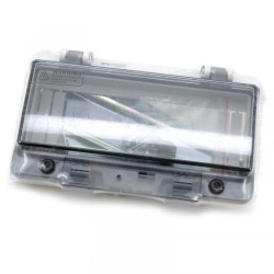 Okienko inspekcyjne hermetyczne, IP67 8-modułów z szyną TH35 i uchwytem mocującym aparaturę modułową, W-IP67-8